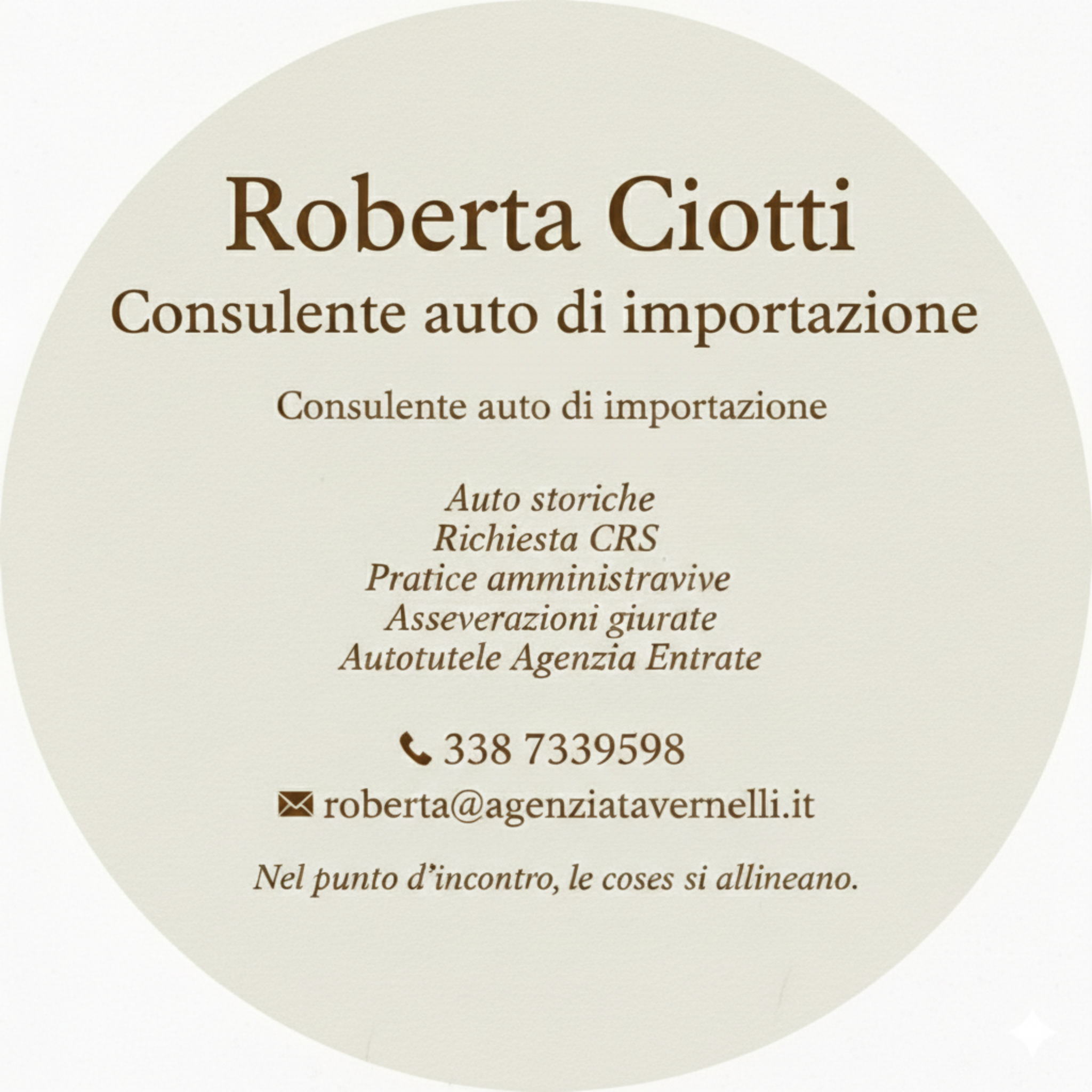 Biglietto Roberta Ciotti